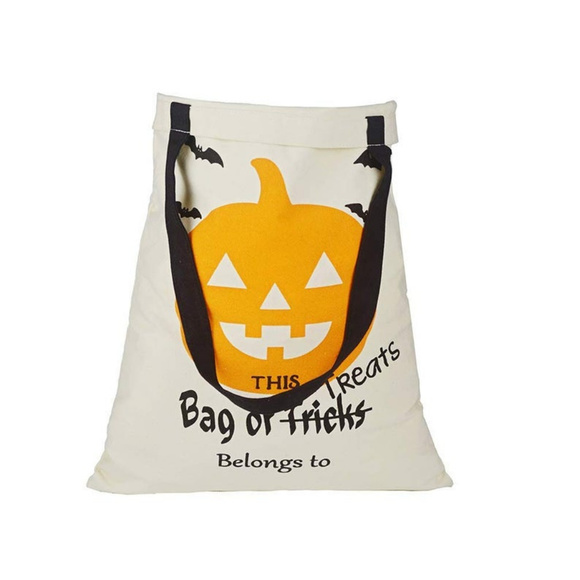 Halloween Trick or Treat tote bag canvas - Picture 3 of 3